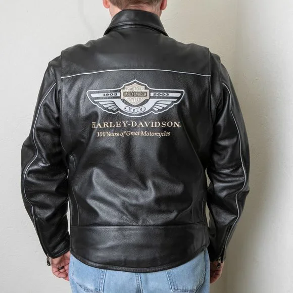 Harley-Davidson 100th Anniversary Men's Leather Jacket